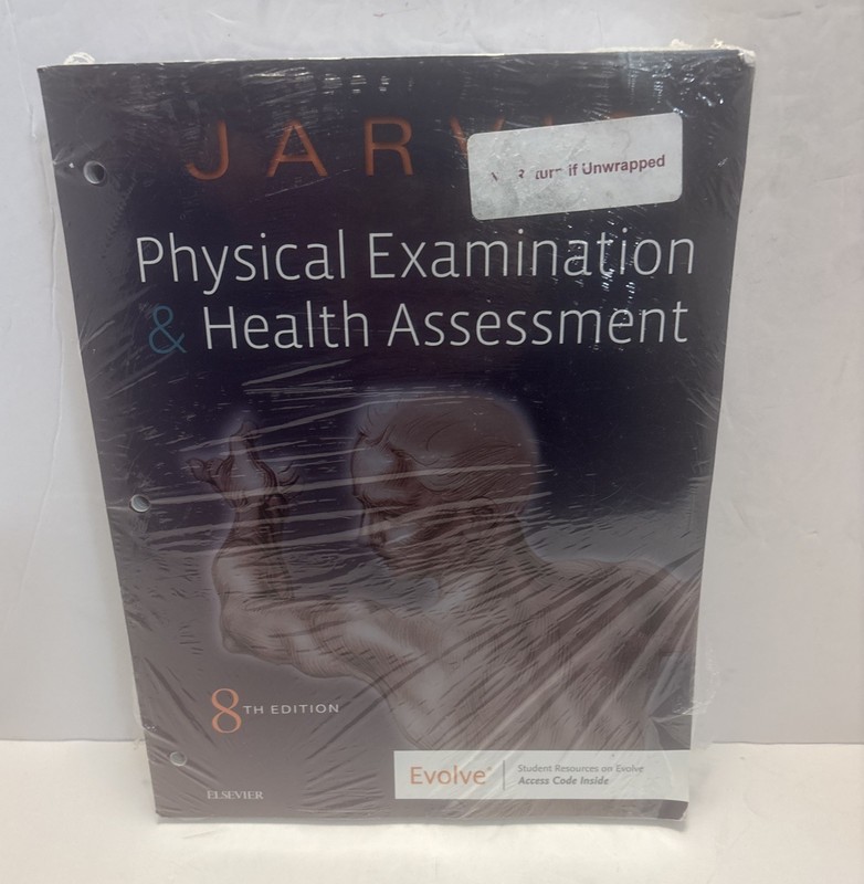 NEW/SEALED~Jarvis Physical Examination & Health Assessment 8th Ed.~Binder Ready