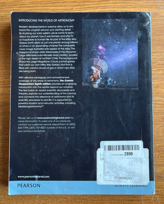 The Cosmic Perspective (8th Edition) - Paperback By Bennett, Jeffrey O. - GOOD gallery