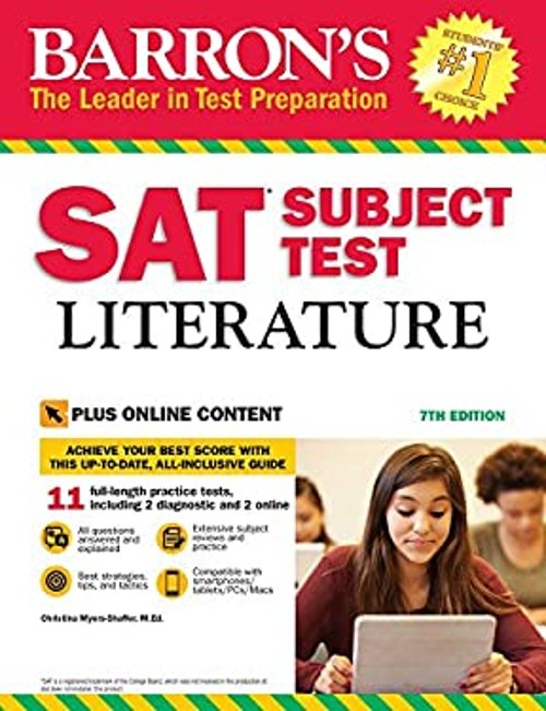 SAT Subject Test Literature with Online Tests Paperback Christina