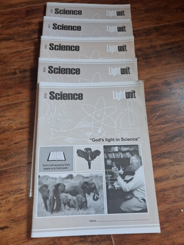 CLE Christian Light Education Science Units 801 - 810 Student Books gallery