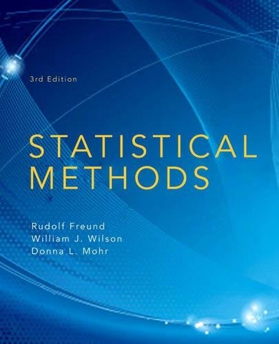 STATISTICAL METHODS By Rudolf J. Freund & Donna Mohr – Hardcover Mint Condition