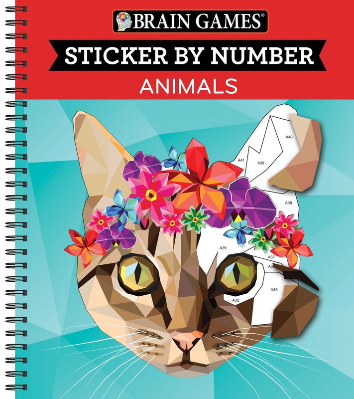 Brain Games – Sticker by Number: Animals (28 Images to Sticker) New Seasons|…