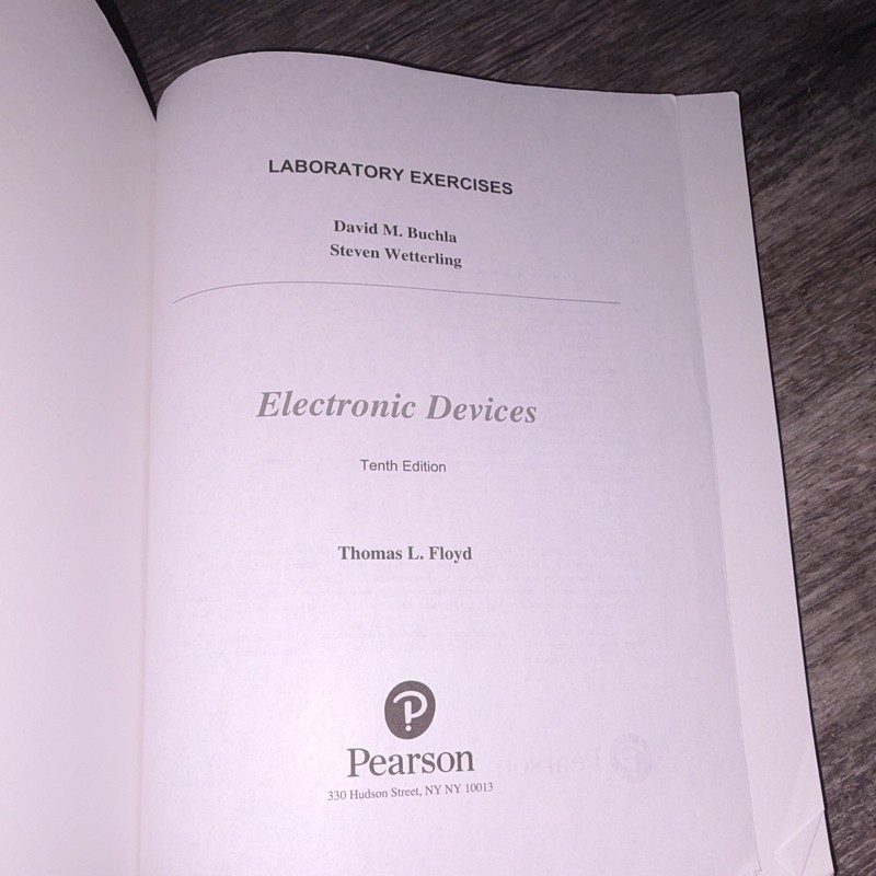 Pearson Laboratory Exercises for Electronic Devices 10th Ed Paperback 2017 Floyd gallery