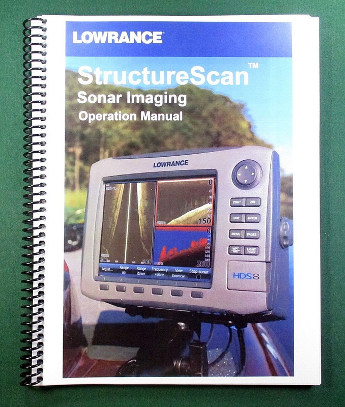 Lowrance Structure Scan Instruction Manual: Full Color & Protective Covers!