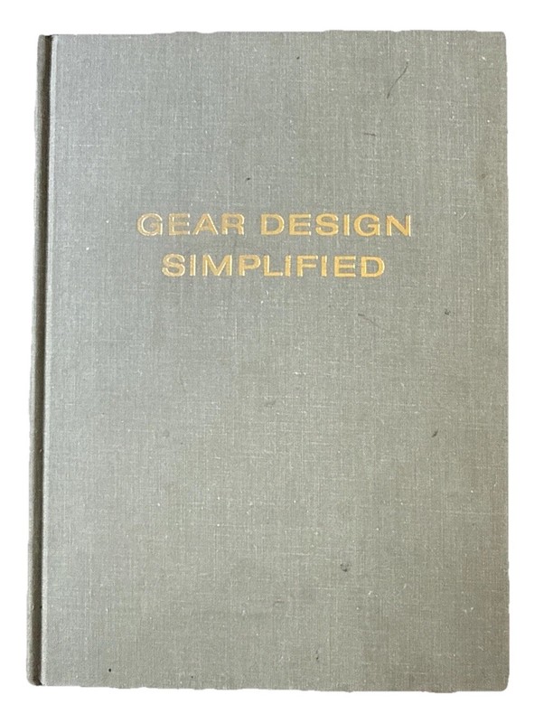 Gear Design Simplified | Jones and Ryffel | 1961 HC | 3rd Edition, 4th Printing