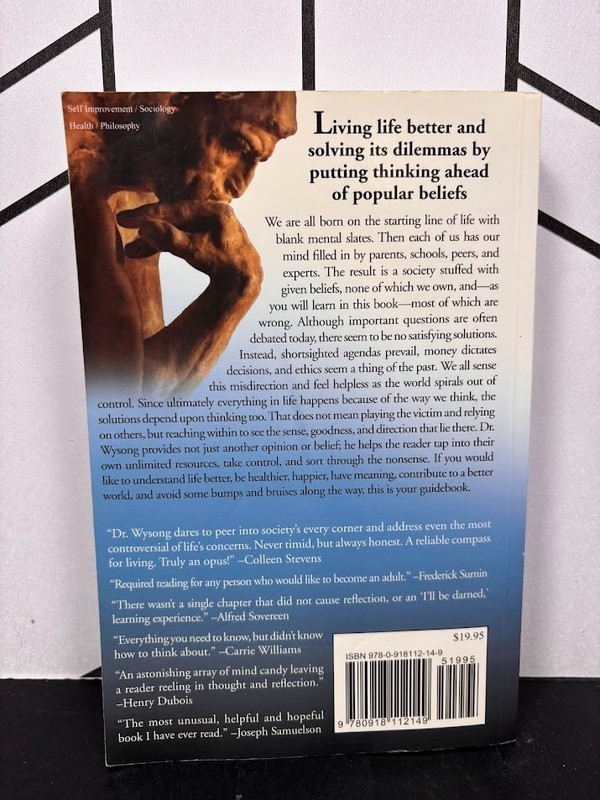 Living Life As If Thinking Matters R L Wysong Dissent Philosophy Self Help VG gallery