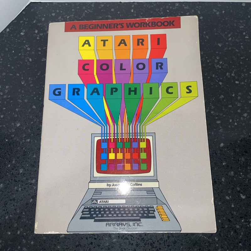 Vintage 1984 Atari Color Graphics : A Beginner’s Workbook by Joseph W Collins