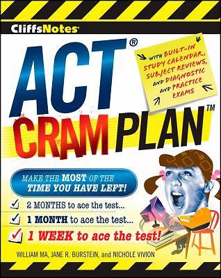 Cliffsnotes ACT Cram Plan – 0470471735, William Ma, paperback