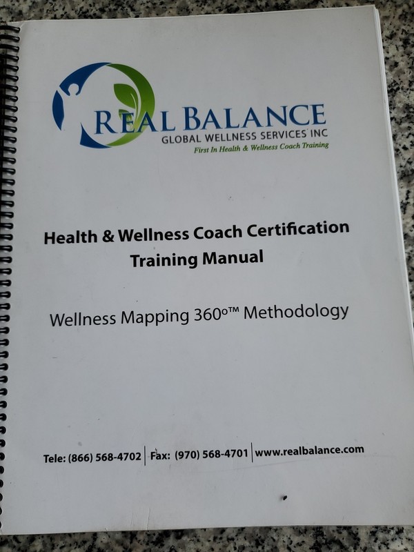 Health & Wellness Coach Certification Training Manual, 408 Pages, spiral-bound