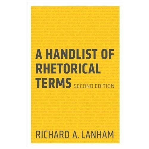 Handlist of Rhetorical Terms, Paperback by Lanham, Richard A., Like New Used,…