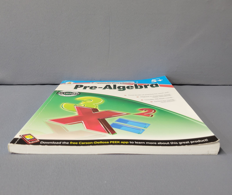 Kelley Wingate Pre-Algebra Workbook Grades 5-8 Carson Dellosa Common Core Math gallery