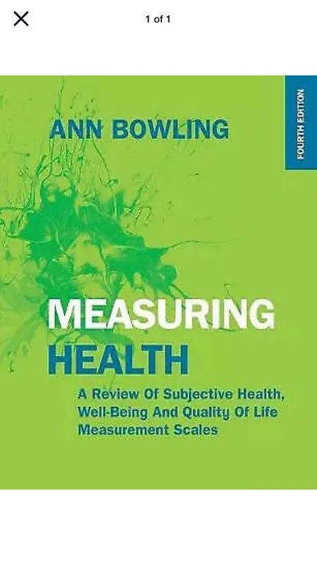Measuring Health, 4th Edition, Bowling, Ann, Paperback education RARE book