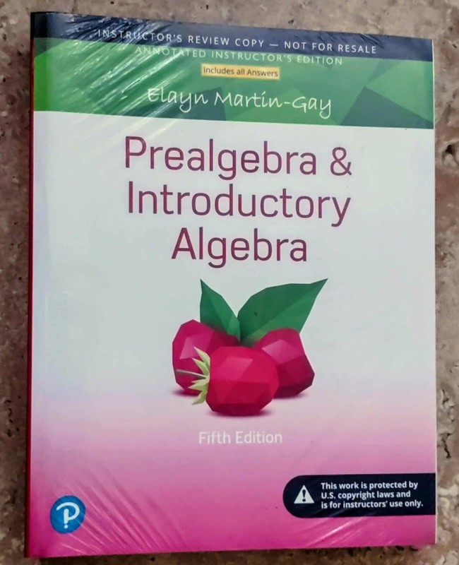 Prealgebra & Introductory Algebra 5th Instructor ‘s Edition