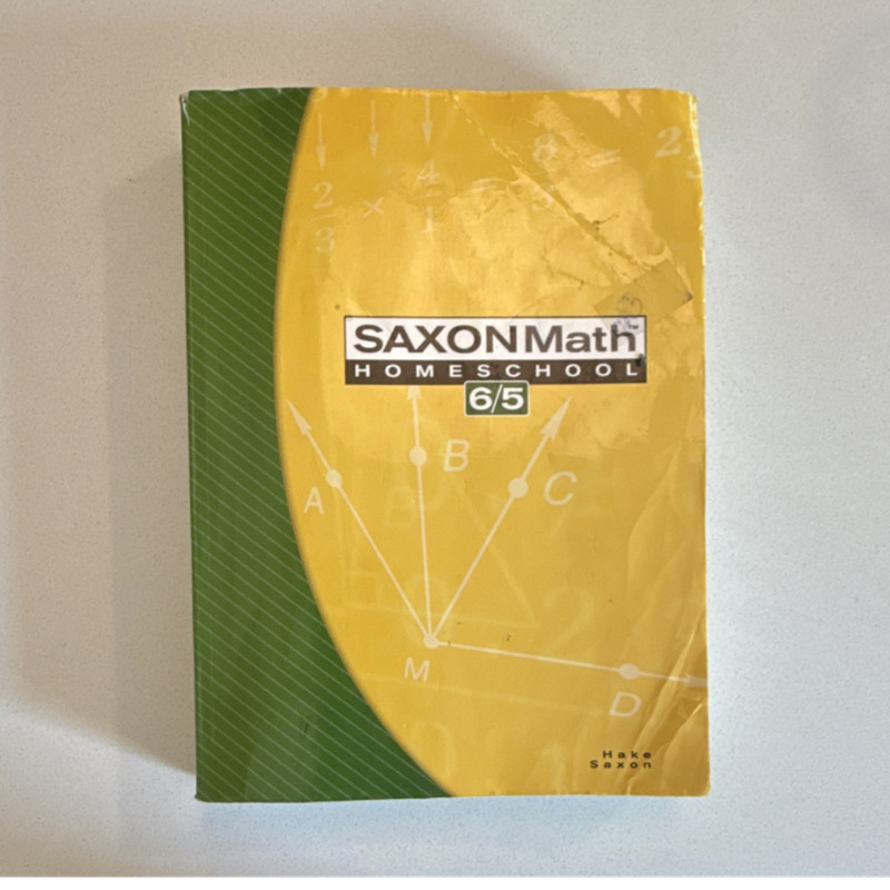 Saxon Math Homeschool 6/5 Textbook Paperback Middle School Mathematics