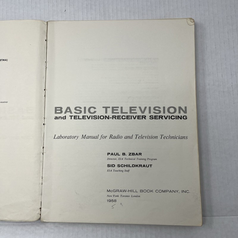 Basic Television 1958 Television-Reciever Servicing Laboratory Manual For Techs gallery