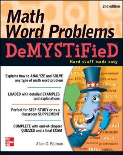 Math Word Problems Demystified 2/e by Allan G. Bluman (2011, Trade Paperback)