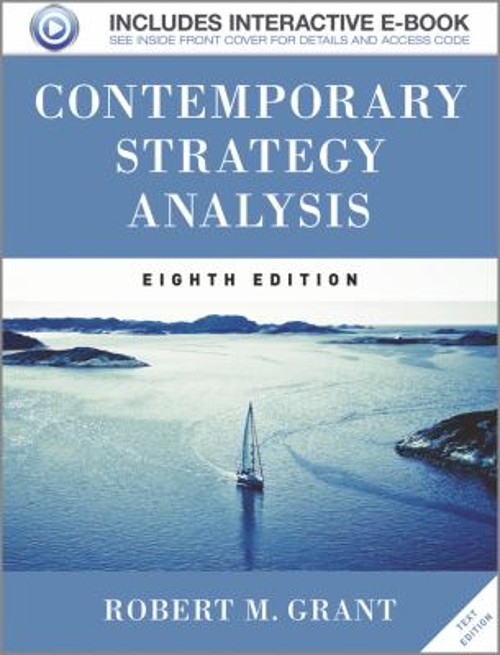 Contemporary Strategy Analysis Text Only Paperback Robert M. Gran