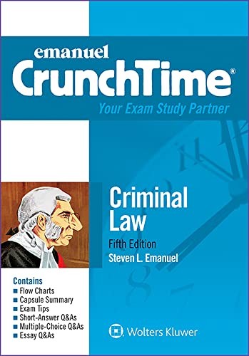 Criminal Law (Emanuel CrunchTime), Emanuel, Steven L.