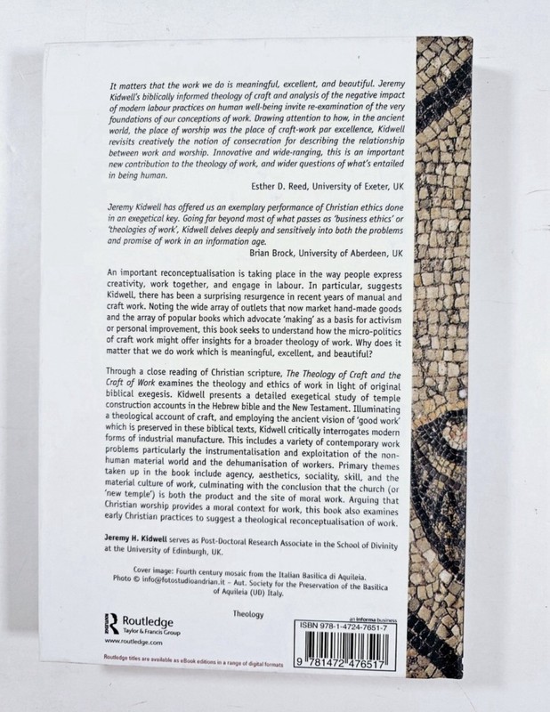 Theology of Craft and the Craft of Work : From Tabernacle to Eucharist by Jeremy gallery