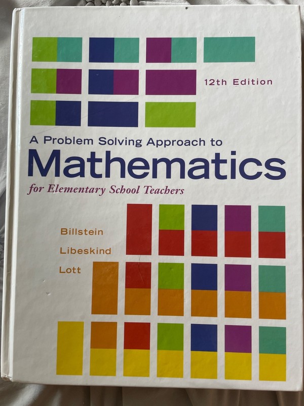A Problem Solving Approach to Mathematics for Elementary School Teachers 12th Ed