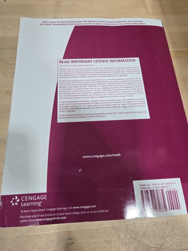 Complete Solutions Manual Precalculus With Limits Larson Battaglia Unused 4th Ed gallery
