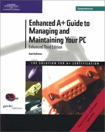 Enhanced A+ Guide to Managing and – Paperback, by Andrews Jean (Jean – Very Good