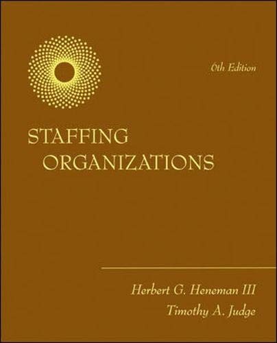 Staffing Organizations, Judge, Timothy