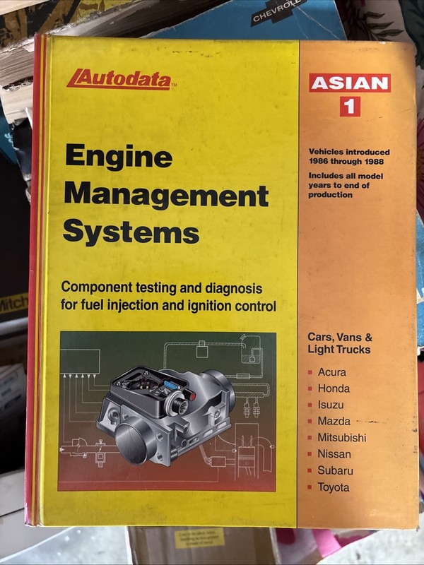 Autodata Engine Management Systems Asian 1 Vehicles Introduced ’86 – ’88 Book