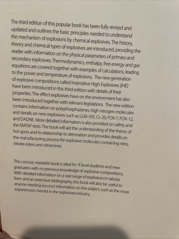 The Chemistry Of Explosives - 3rd edition (RSC Publishing) / J. Akhavan gallery