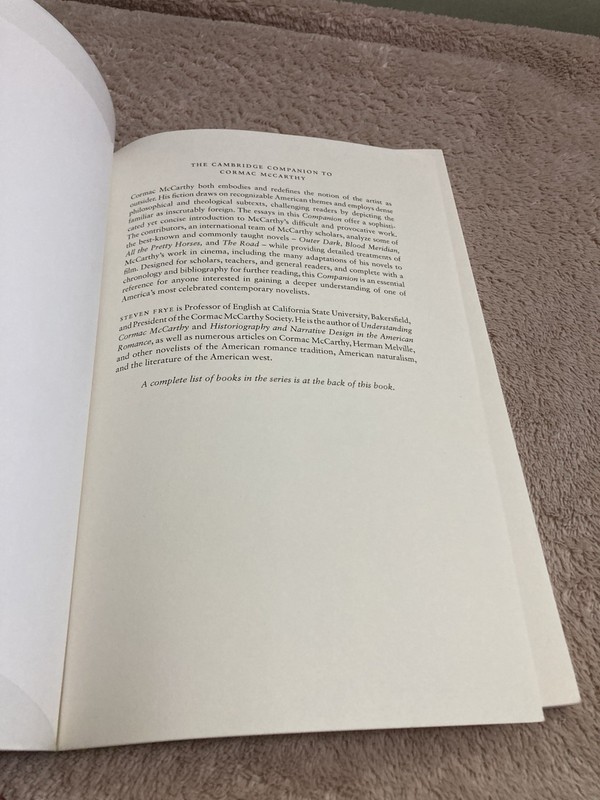 The Cambridge Companion to Cormac McCarthy (Cambridge Companions to Literature) gallery