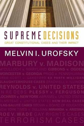 Supreme Decisions, Combined – Paperback, by Urofsky Melvin I. – Very Good