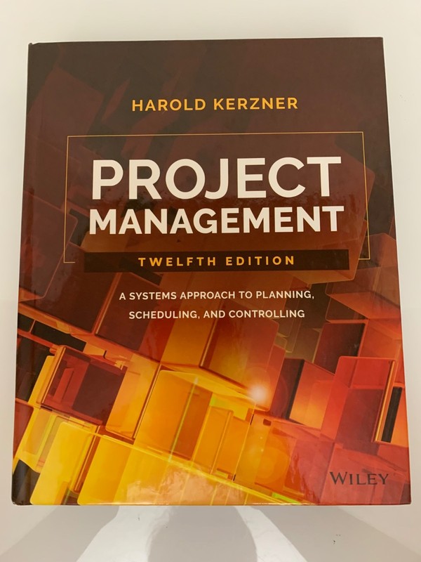 Project Management – 12th Edition by Harold Kerzner 2017 Hardcover VG