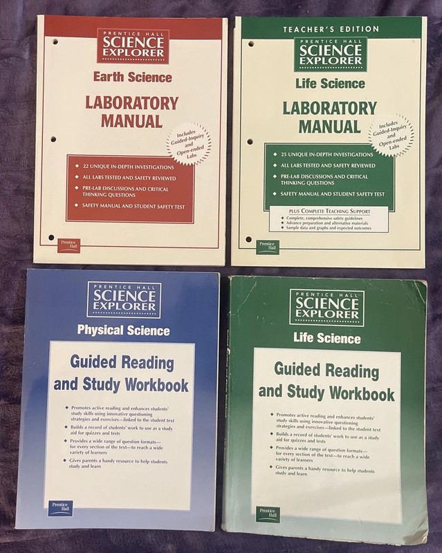 Prentice Hall Science Explorer Lab Manuals & Guided Study Workbooks Lot Science