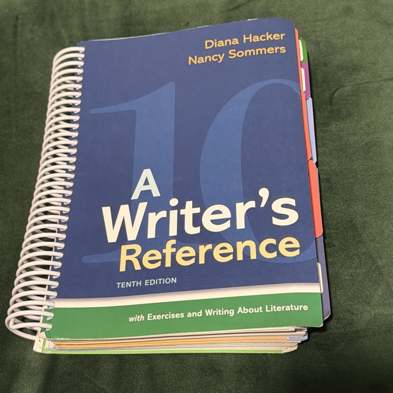 A Writer’s Reference Book By Hacker & Sommers 10th edition