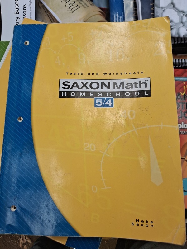Saxon Math 5/4 : Tests and Worksheets by Stephen Hake and Saxon Publishers Staff