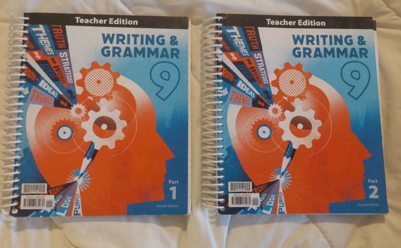 BJU Press Writing & Grammar Grade 9 Teacher’s Edition Parts 1 & 2, 4th Edition