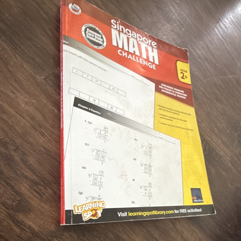 Singapore Math Challenge Grade 2+ Mathematics Workbook Paperback gallery