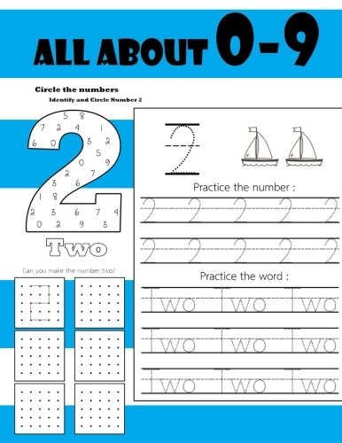 ALL ABOUT 0-9: LEARNING NUMBERS 0-9, FUNNY ACTIVITY BOOK By Activity Book For