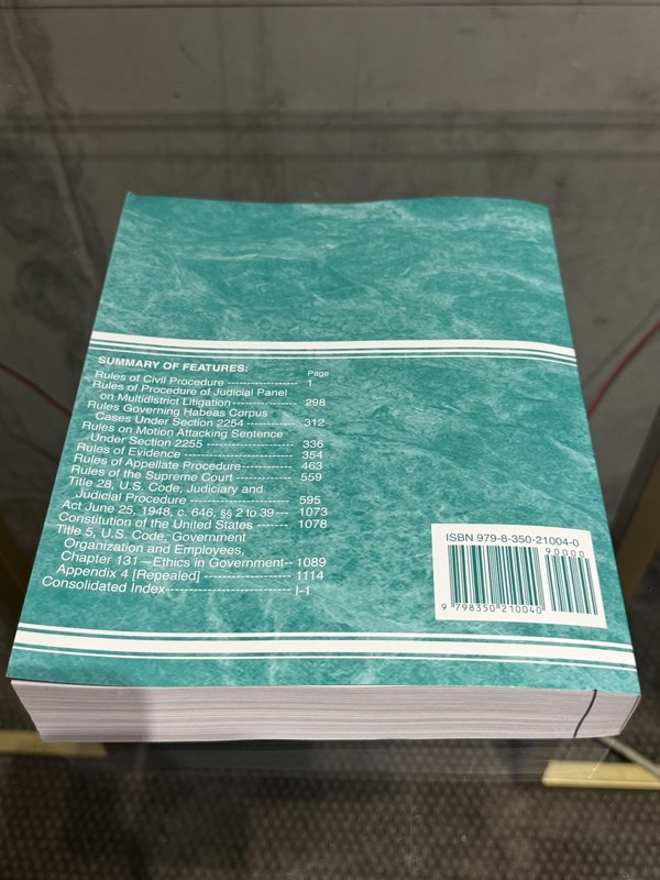 Federal Civil Judicial Procedure and Rules, 2025 Midyear Edition Thomson Reuters gallery