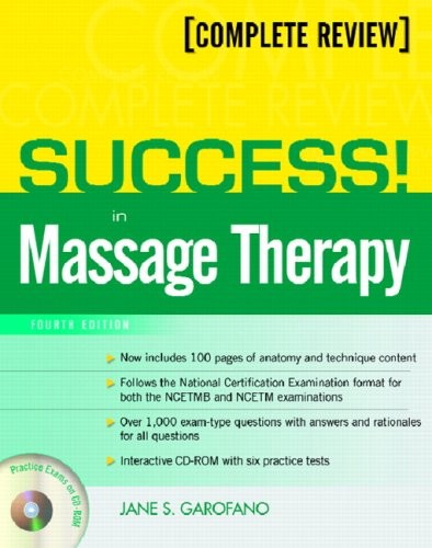 SUCCESS! IN MASSAGE THERAPY (4TH EDITION) By Jane S. Garofano **Excellent**