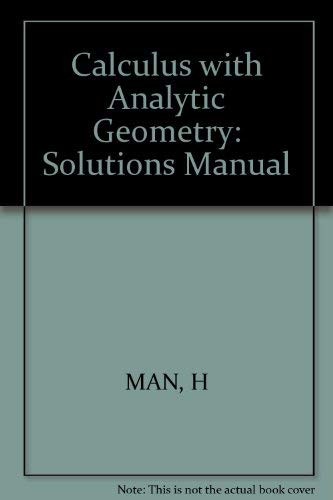 Calculus with Analytic Geometry