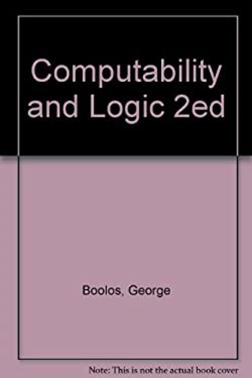 Computability and Logic Paperback George S., Jeffrey, Richard C.