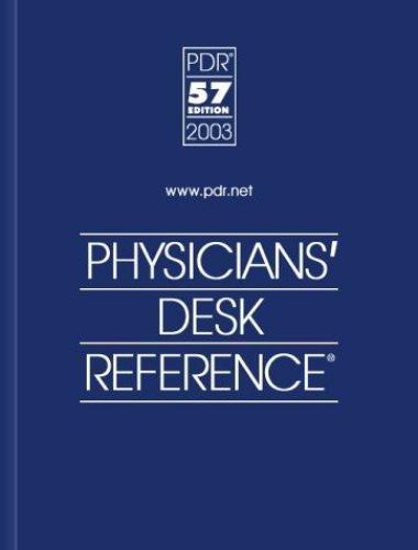 Physicians’ Desk Reference 2003 (Physicians’ Desk Reference (Pdr)) hardcover U
