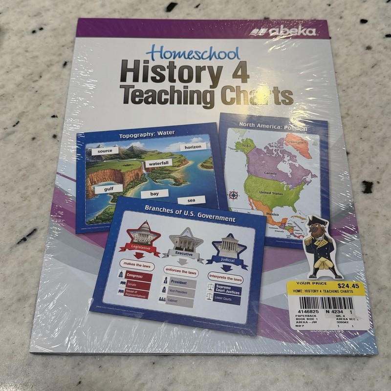 Abeka 4th Grade Homeschool History 4 Lesson Plans Teaching Charts New gallery