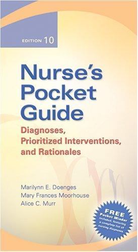 Nurse’s Pocket Guide: Diagnoses, Prioritized Interventions, and Rationale…