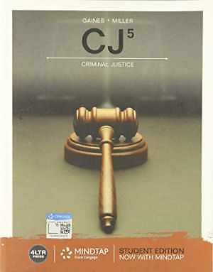 CJ (MindTap Course List) – Paperback, by Gaines Larry; Miller Roger – Good