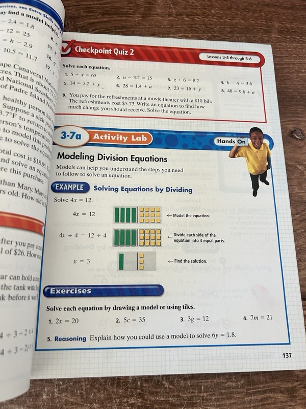 Prentice Hall Math Course 1 by Randall I. Charles 2004 Hardcover; VG condition gallery