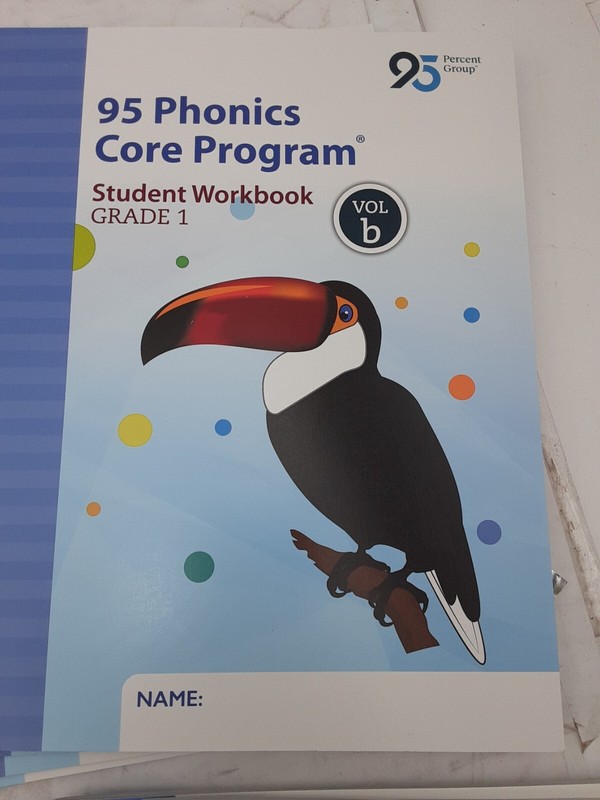 95 Phonics Core Program, Gr 1-Student Wkbk Set (A,B.C,D) for 5 Students-20 books gallery