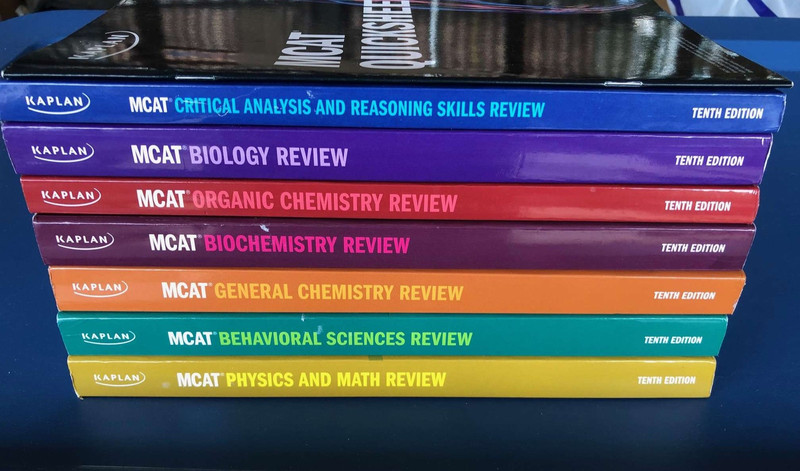 Kaplan MCAT Review 2023-2024 Complete 7-Book Set & Quick-sheets GOOD
