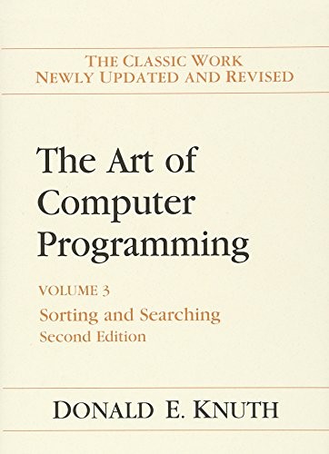 ART OF COMPUTER PROGRAMMING, THE: VOLUME 3: SORTING AND By Donald Knuth **Mint**
